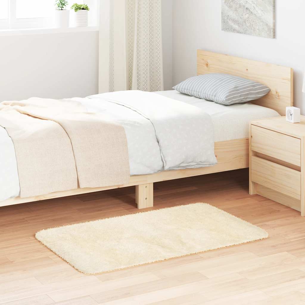 JUNG Vida Teppich Shaggy Hochflor NAVARRA Creme 60x100 cm Polyester