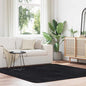 JUNG Vida Teppich Shaggy Hochflor NAVARRA Schwarz 200x200 cm Polyester
