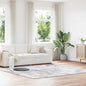 JUNG Vida Teppich Shaggy Hochflor NAVARRA Silbergrau 240x240 cm Polyester
