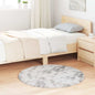 JUNG Vida Teppich Shaggy Hochflor NAVARRA Silbergrau 100x100 cm Polyester