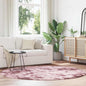 JUNG Vida Teppich Shaggy Hochflor NAVARRA Altrosa 200x200 cm Polyester