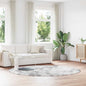JUNG Vida Teppich Shaggy Hochflor NAVARRA Silbergrau 240x240 cm Polyester
