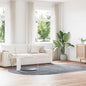 JUNG Vida Teppich Shaggy Hochflor NAVARRA Hellgrau 300x200 cm Polyester