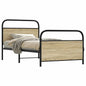 JUNG Vida Bettgestell ohne Matratze 107x203 cm Sonoma-Eiche Holzwerkstoff
