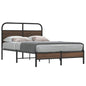 JUNG Vida Bettgestell ohne Matratze 140x200 cm Braun Eichen-Optik