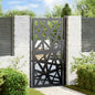 JUNG Vida Gartentor Schwarz 100x175 cm Stahl Leichtes Design