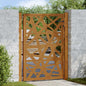 JUNG Vida Gartentor 100x125 cm Cortenstahl Helles Design