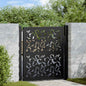 JUNG Vida Gartentor Schwarz 100x100 cm Stahlblatt-Design