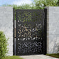 JUNG Vida Gartentor Schwarz 100x125 cm Stahlblatt-Design