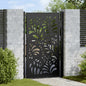 JUNG Vida Gartentor Schwarz 100x150 cm Stahl Wellendesign