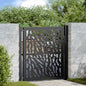 JUNG Vida Gartentor Schwarz 100x100 cm Stahl Trace Design