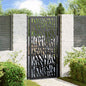 JUNG Vida Gartentor Schwarz 100x175 cm Stahl Trace Design
