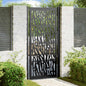JUNG Vida Gartentor Schwarz 100x200 cm Stahl Trace Design