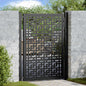 JUNG Vida Gartentor Schwarz 100x125 cm Stahl Kreuz-Design