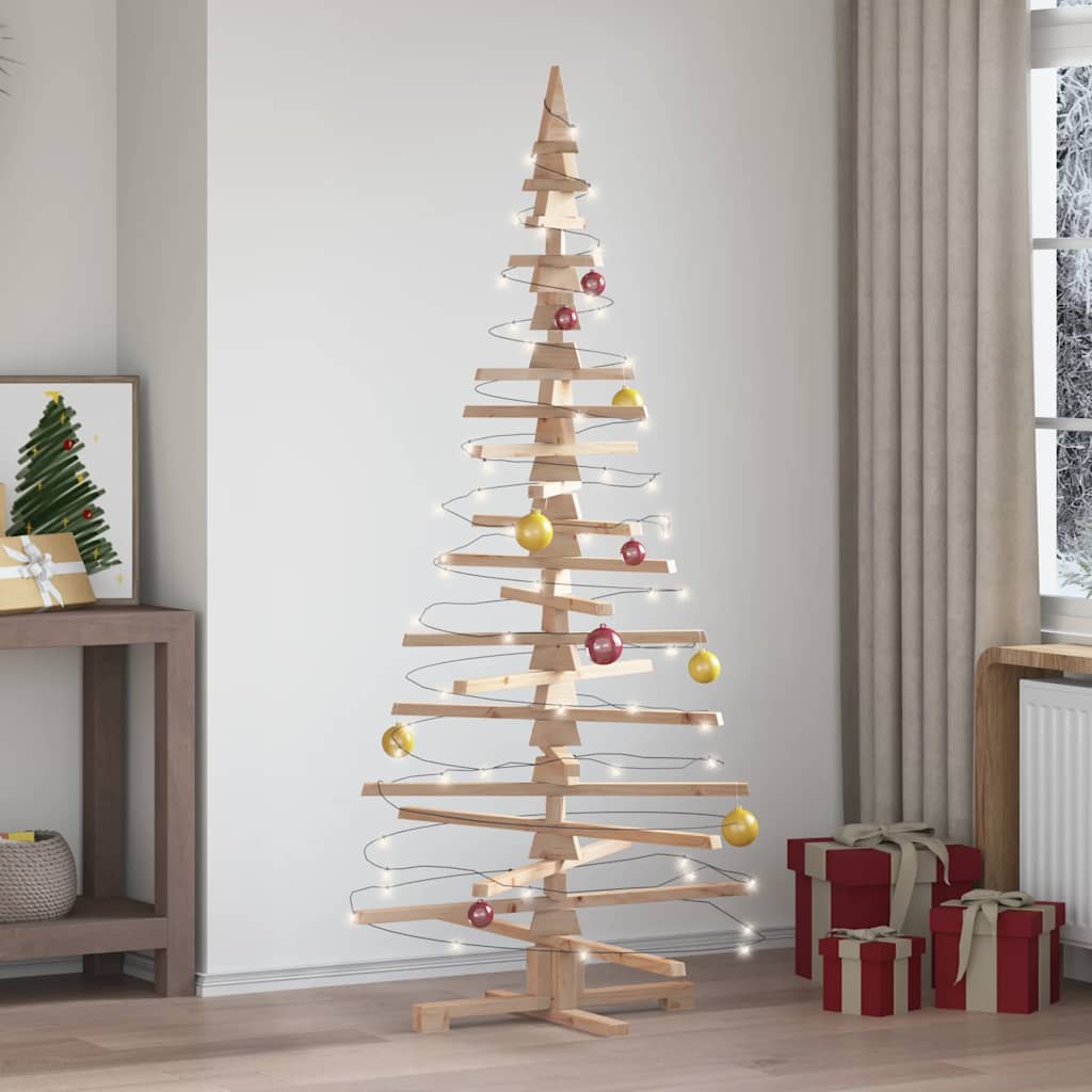 JUNG Vida Weihnachtsbaum Holz zum Schmücken 180 cm Massivholz Kiefer