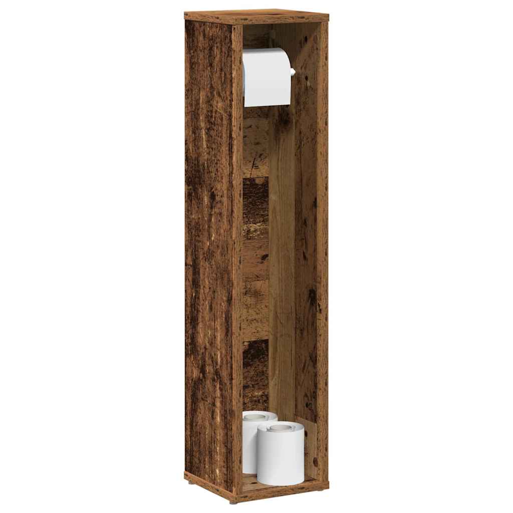 JUNG Vida Badezimmerschrank mit Rollenhalter Altholz 20,5x20x90 cm