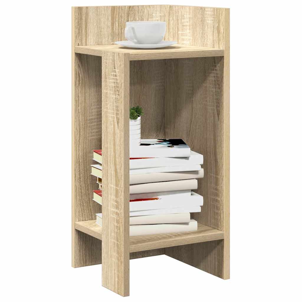 JUNG Vida Beistelltische 2 Stk. mit Ablage Sonoma-Eiche 25,5x27x60 cm