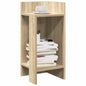 JUNG Vida Beistelltische 2 Stk. mit Ablage Sonoma-Eiche 25,5x27x60 cm