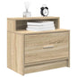 JUNG Vida Nachttische mit Schublade 2 Stk. Sonoma-Eiche 51x31x47 cm
