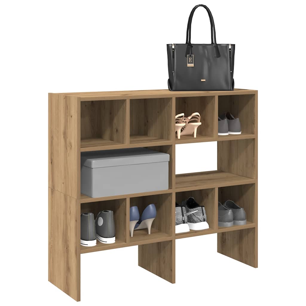 JUNG Vida Schuhregale 2 Stk. Stapelbar Artisan-Eiche 89,5x30x40 cm
