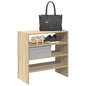 JUNG Vida Schuhregale 2 Stk. Stapelbar Sonoma-Eiche 60x30x30,5 cm