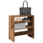 JUNG Vida Schuhregale 2 Stk. Stapelbar Altholz-Optik 60x30x30,5 cm