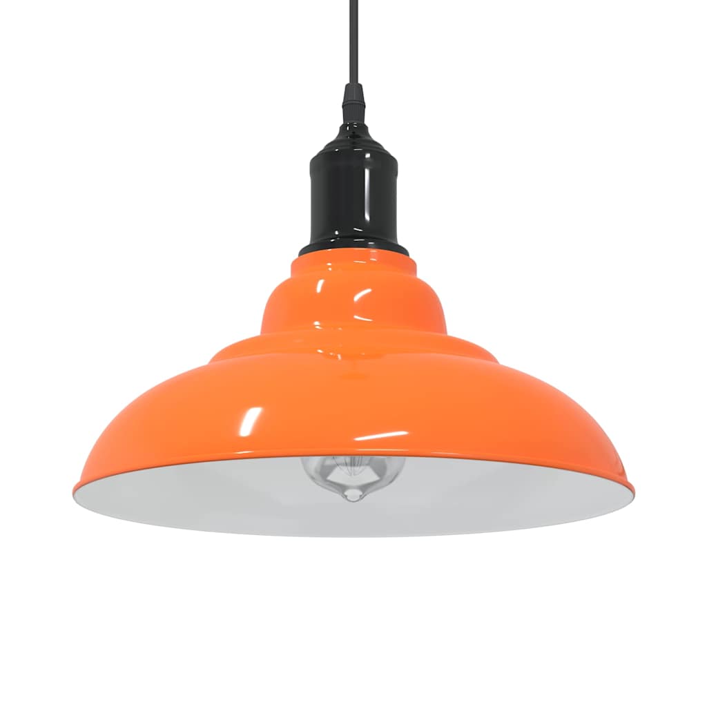 JUNG Vida Pendelleuchte Höhenverstellbar E27 Orange Glänzend Ø31cm Metall