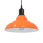 JUNG Vida Pendelleuchte Höhenverstellbar E27 Orange Glänzend Ø31cm Metall