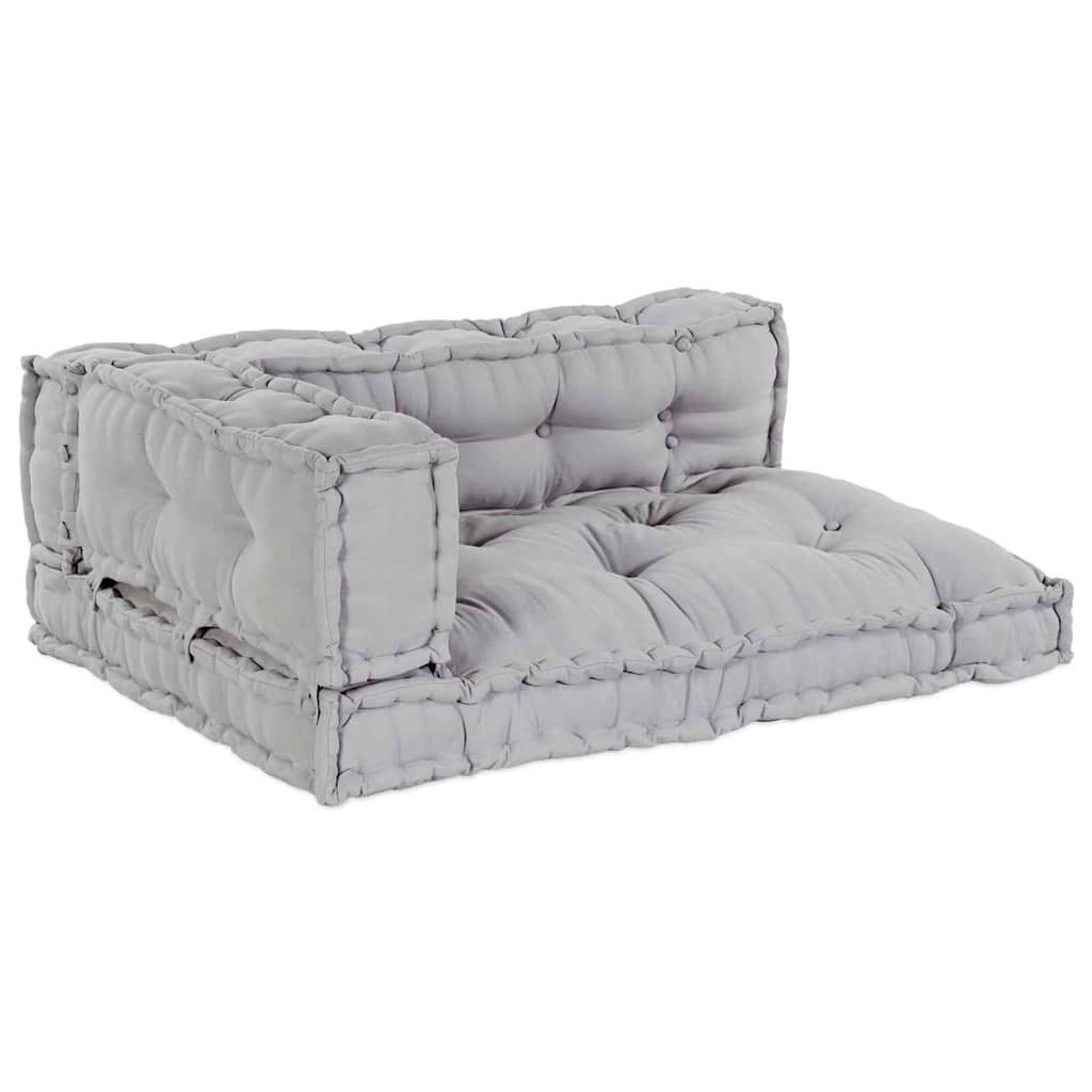 JUNG Vida Modulares Sofa 3 pcs Grau 120 x 80 x 38 cm Stoff