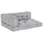 JUNG Vida Modulares Sofa 3 pcs Grau 120 x 80 x 38 cm Stoff