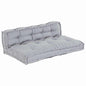 JUNG Vida Modulares Sofa 2 pcs Grau 120 x 80 x 38 cm Stoff