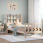 JUNG Vida Massivholzbett mit Regal ohne Matratze 90x200 cm Kiefer