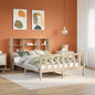 JUNG Vida Massivholzbett mit Regal ohne Matratze 150x200 cm Kiefernholz