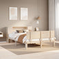 JUNG Vida Massivholzbett mit Regal ohne Matratze 140x190 cm Kiefer