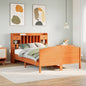 JUNG Vida Massivholzbett mit Regal ohne Matratze Wachsbraun 140x190 cm