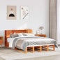 JUNG Vida Massivholzbett ohne Matratze Wachsbraun 140x190 cm Massivholz