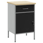 JUNG Vida Werkbank mit Schubladen Schwarz und Grau 50 x 55 x 85 cm