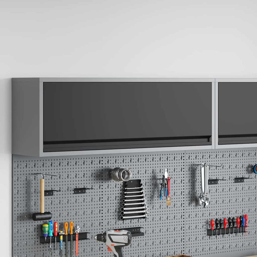 JUNG Vida Werkzeugschrank mit Speicher Schwarz und Grau 100 x 25 x 35 cm