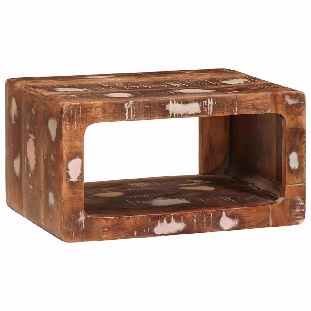 JUNG Vida Nachttisch Braun 45 x 30 x 24 cm Massives upgecyceltes Holz