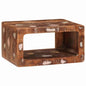 JUNG Vida Nachttisch Braun 45 x 30 x 24 cm Massives upgecyceltes Holz
