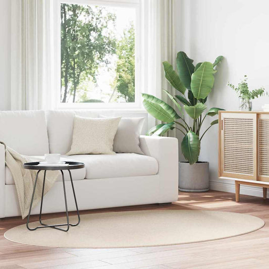JUNG Vida Bereichsteppiche Oval HUARTE Beige 140 x 200 cm 100 %Polyester