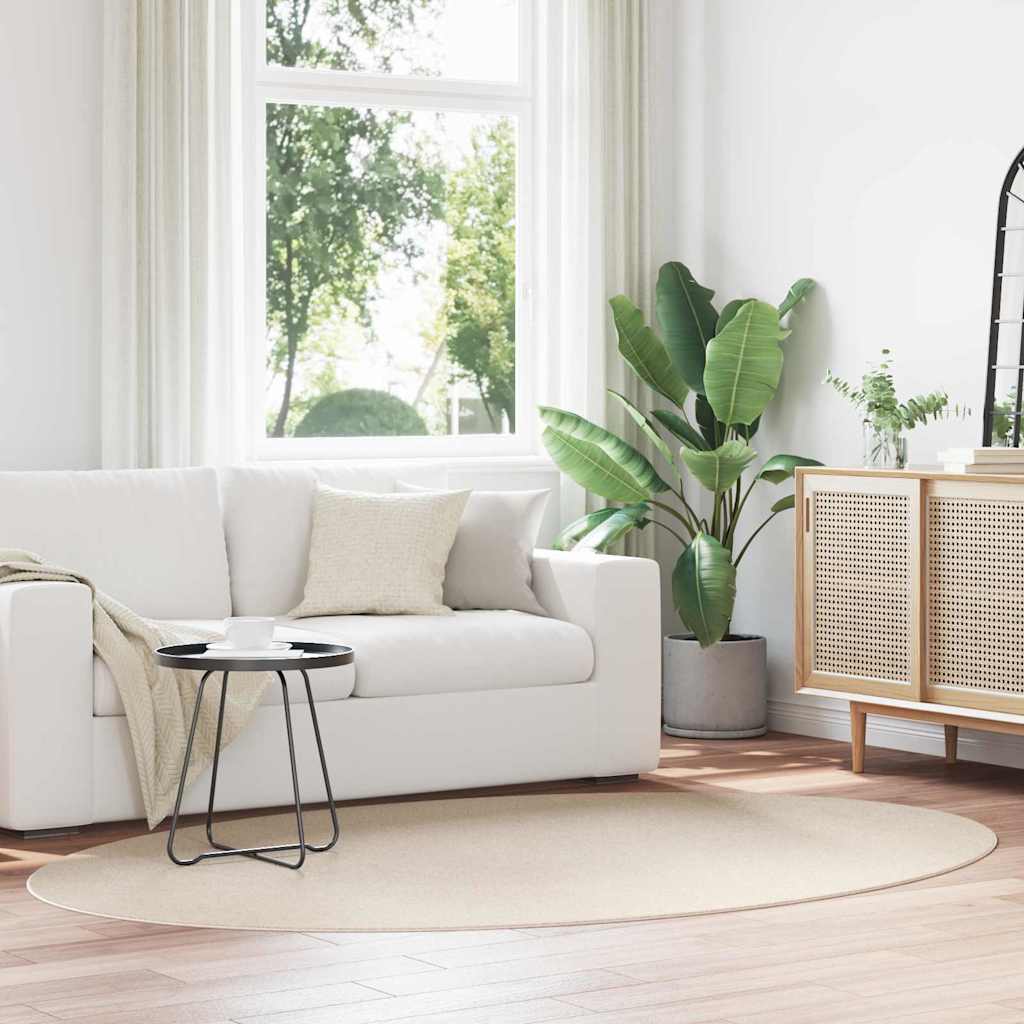 JUNG Vida Bereichsteppiche Oval HUARTE Beige 230 x 160 cm 100 %Polyester