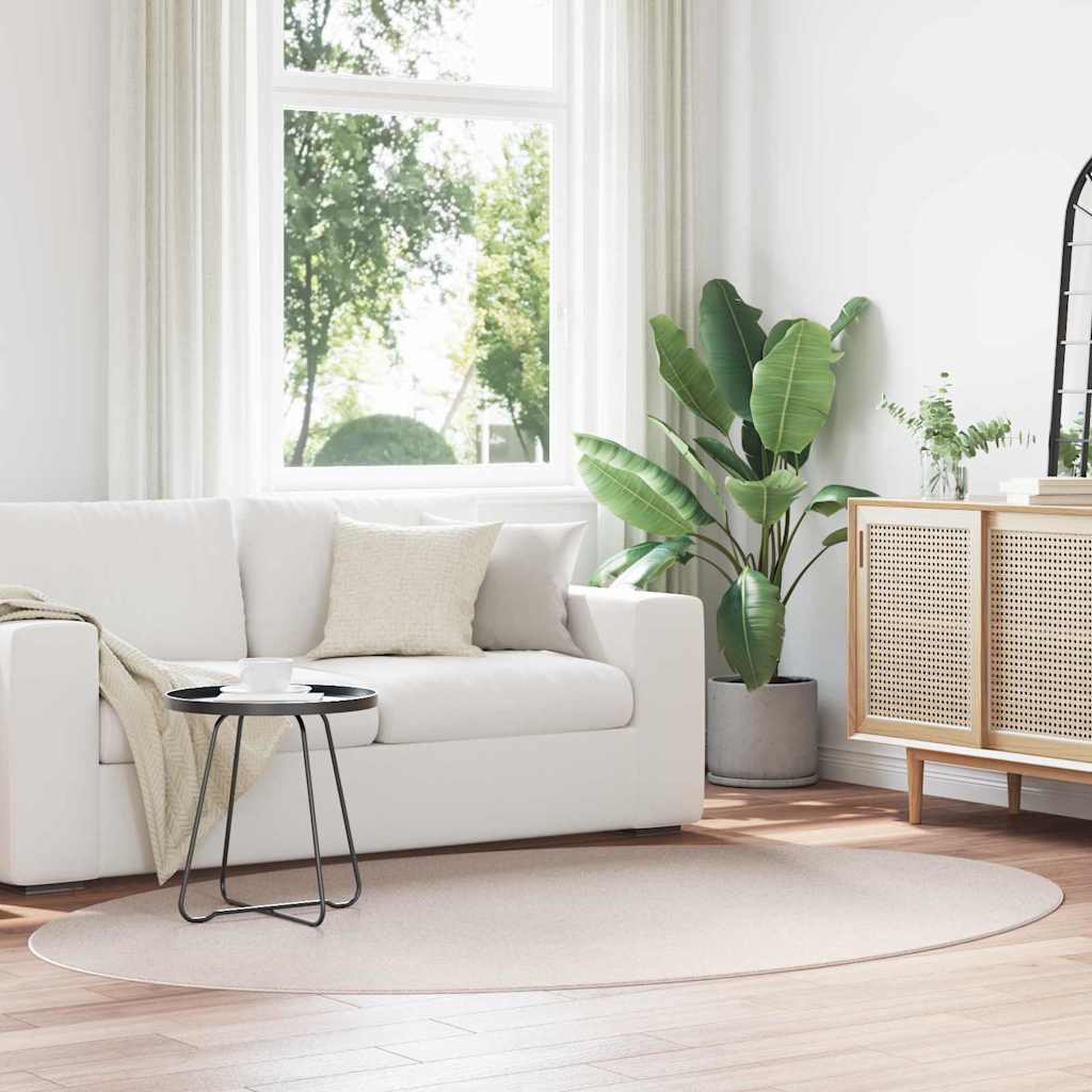 JUNG Vida Bereichsteppiche Oval HUARTE Sand 160 x 230 cm 100 %Polyester