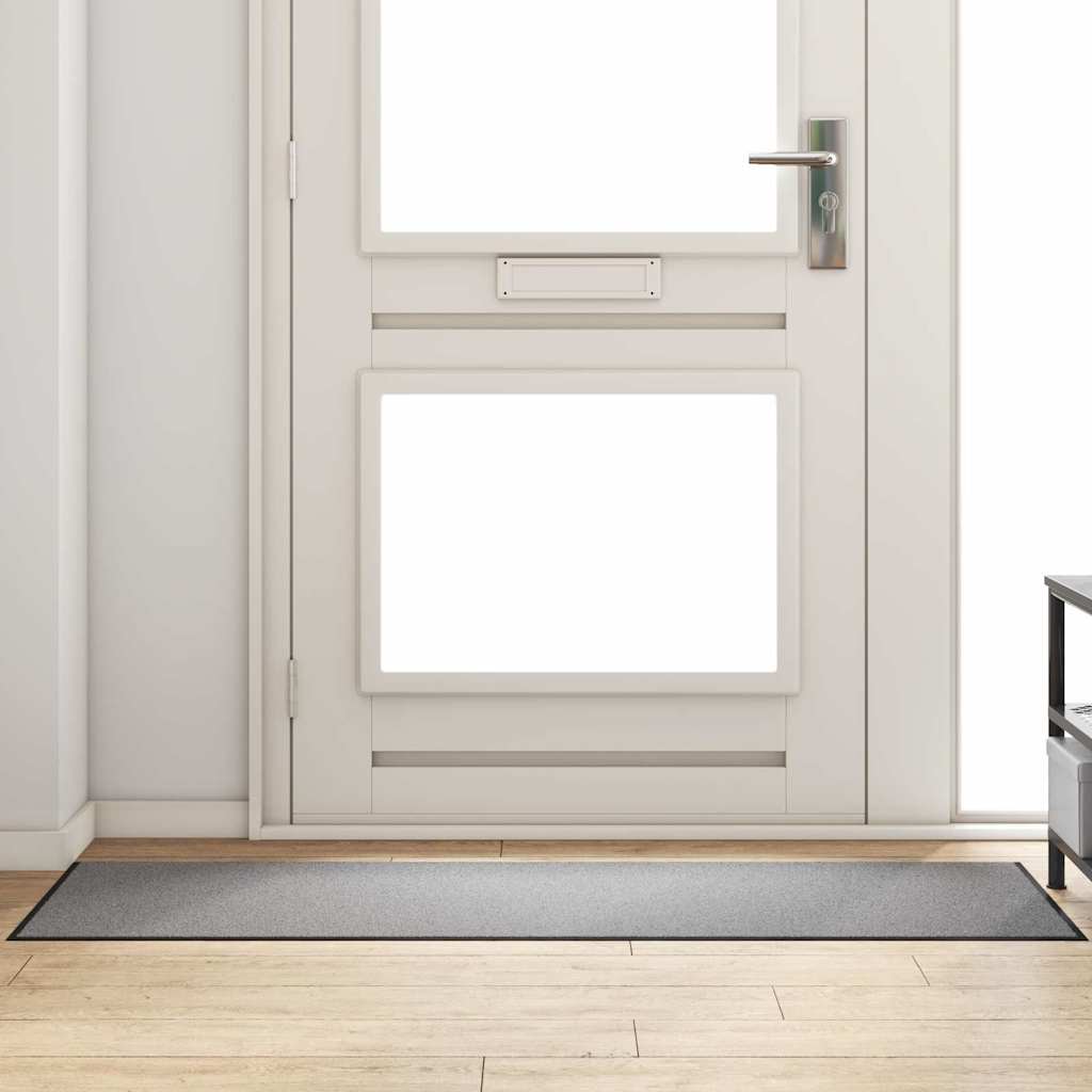JUNG Vida Fußmatte Grau und Schwarz 60 x 180 cm Polypropylen und Vinyl