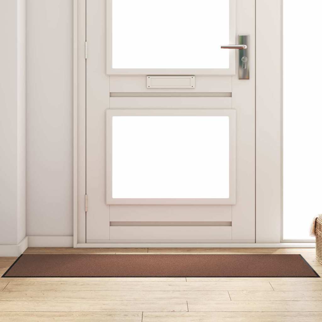 JUNG Vida Fußmatte Braun und Schwarz 60 x 180 cm Polypropylen und Vinyl