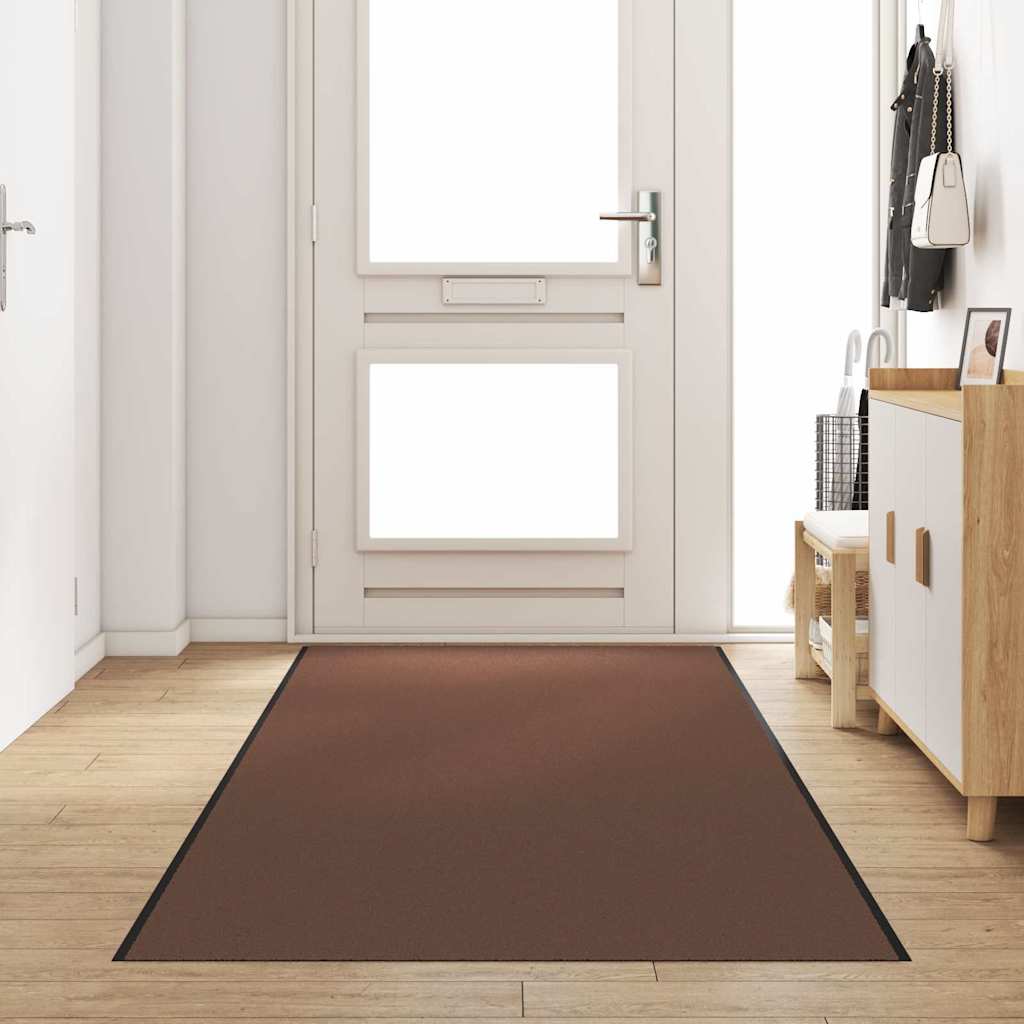 JUNG Vida Fußmatte Braun und Schwarz 120 x 350 cm Polypropylen und Vinyl