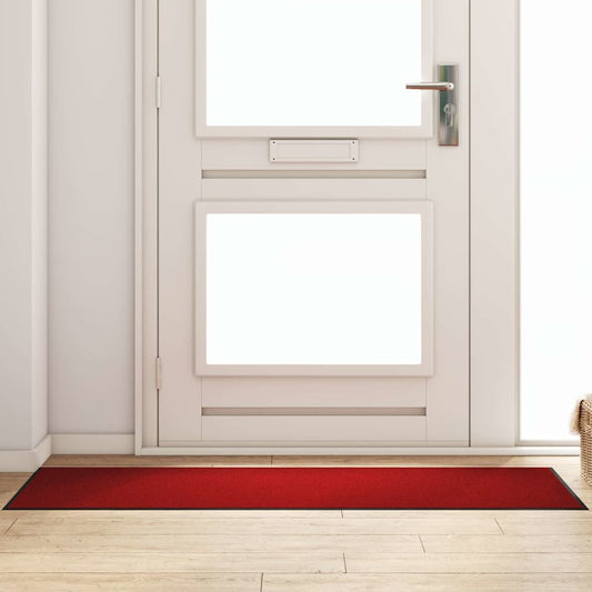 JUNG Vida Fußmatte Rot und Schwarz 60 x 180 cm Polypropylen und Vinyl
