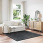 JUNG Vida Anti-Rutsch Shaggy Teppich Dunkelgrau 200 x 200 cm PP