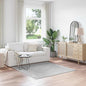 JUNG Vida Anti-Rutsch Shaggy Teppich Grau 160 x 160 cm PP