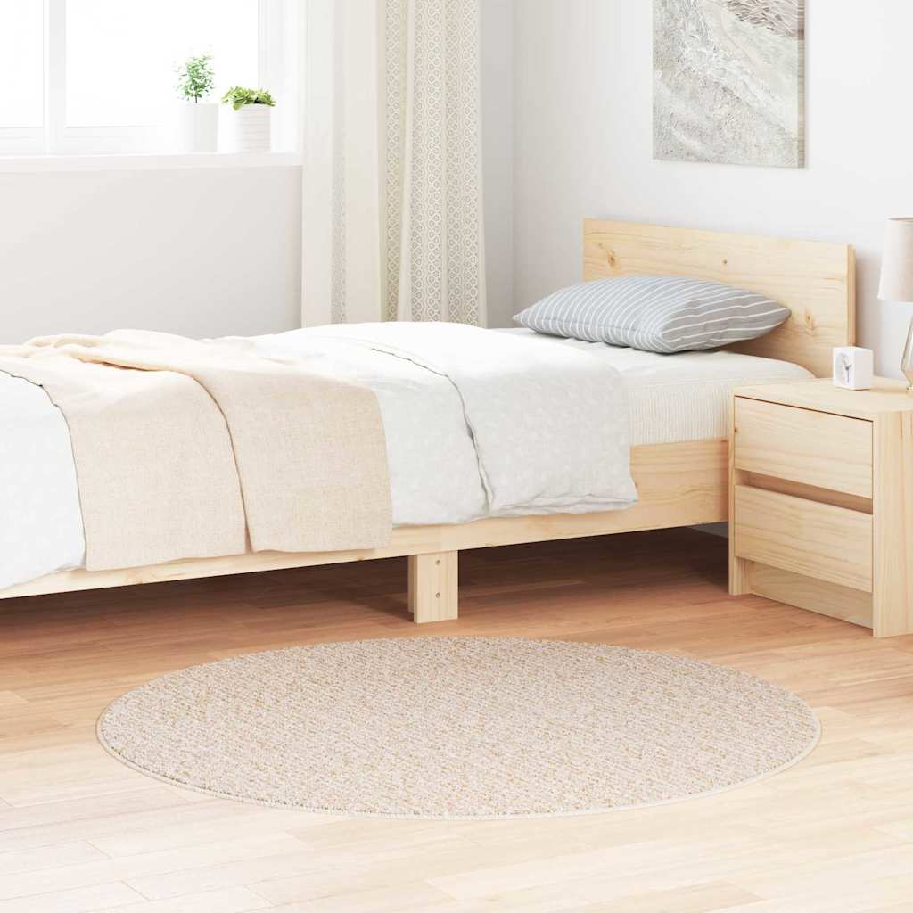 JUNG Vida Anti-Rutsch Shaggy Teppich Creme 120 x 120 cm PP